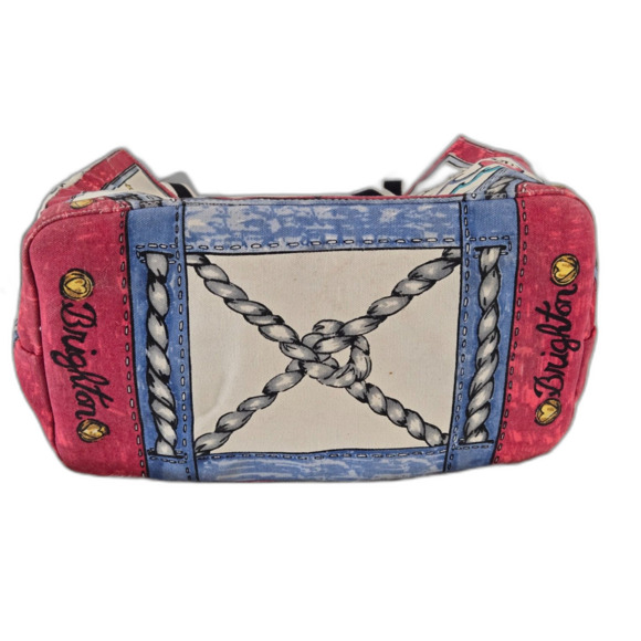 Brighton 'Seas the Day' Canvas Tote Bag Large Multicolor Collectible - Picture 5 of 8